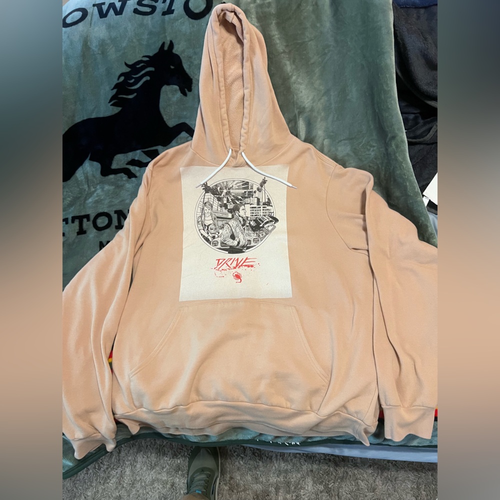 “Drive” memorabilia - Tan Graphic Hoodie